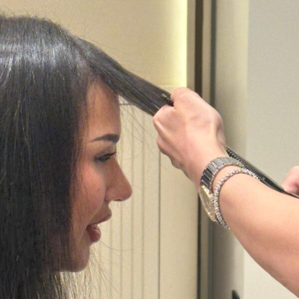 Strand&color strand color خصلة و لون خصلة ولون -hair cut hair extensions weavy reamy hair